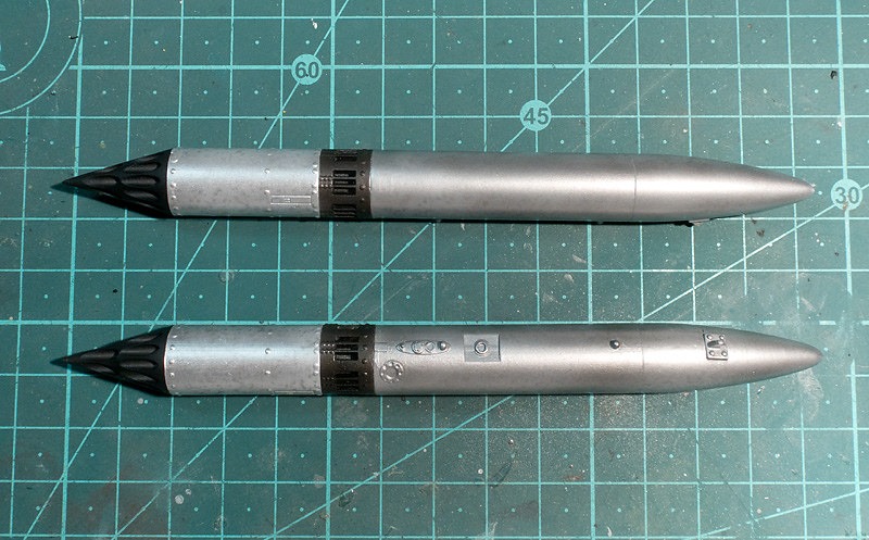 1:32 Matra JL-100 Rocket Launcher/Fuel Tank, view 4 of 5 — Model by Malcolm Reid. Featuring ArtMan Delta Matra JL-100 rocket launcher and fuel tank sets