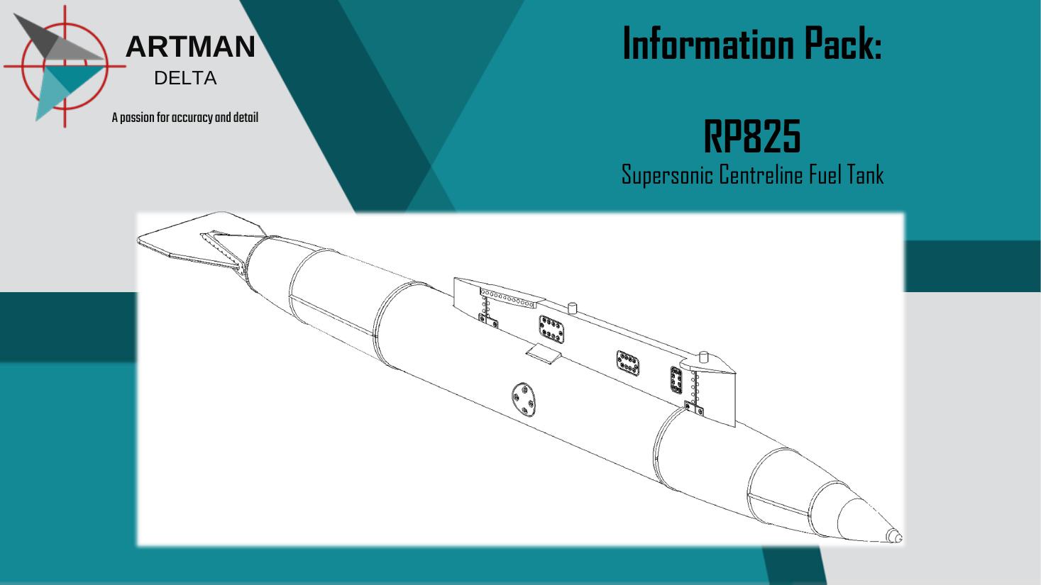 RP825 Supersonic Centreline Fuel Tank — Info Pack
