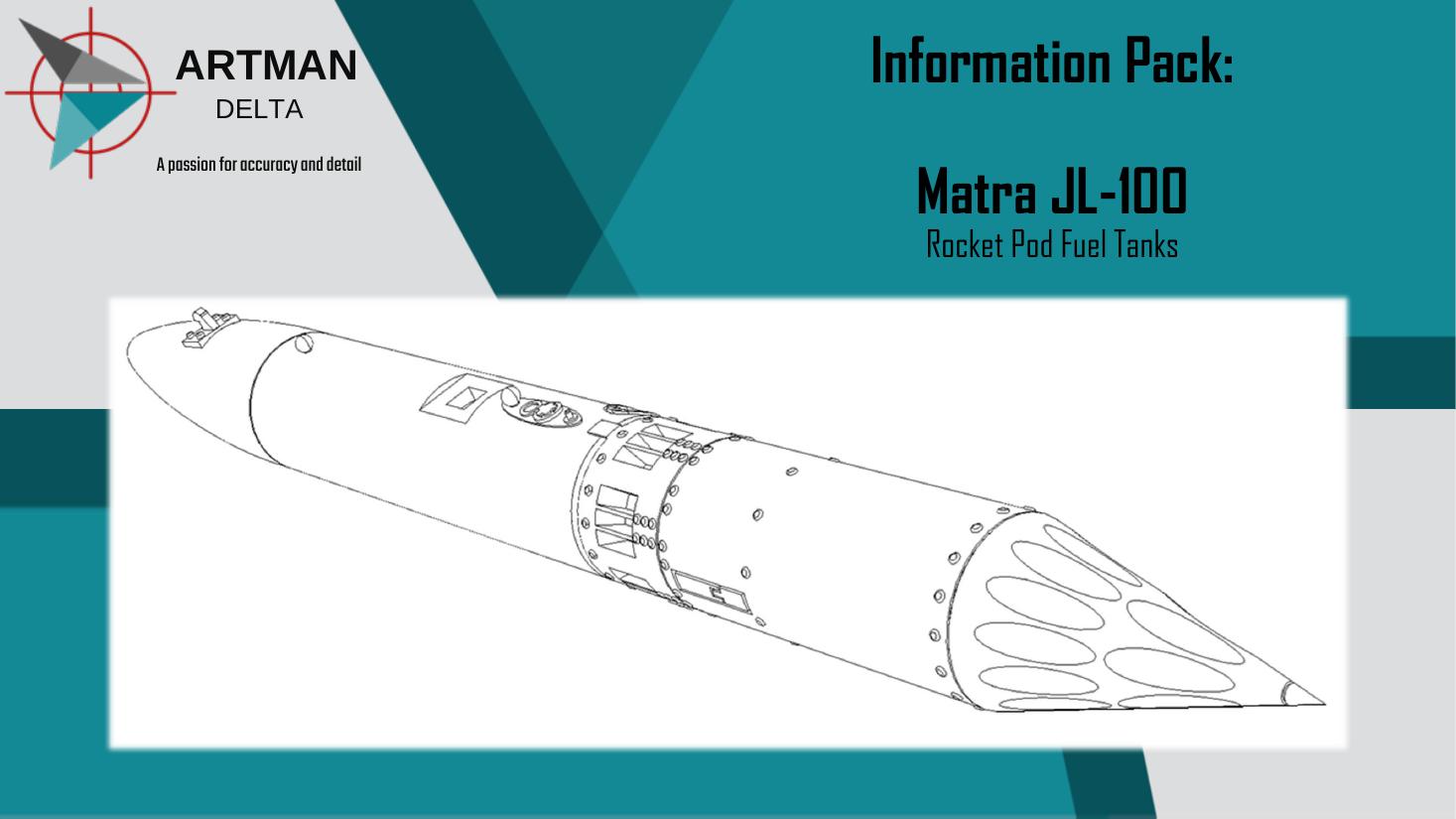 Matra JL-100 Rocket Pod / Fuel Tank — Info Pack
