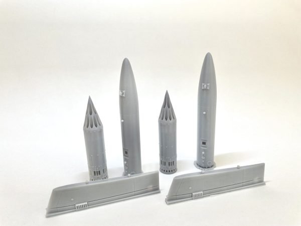 Matra JL-100 Rocket Pod Fuel Tank with CRP18 Pylon (Set of 2 for Italeri Kit)
