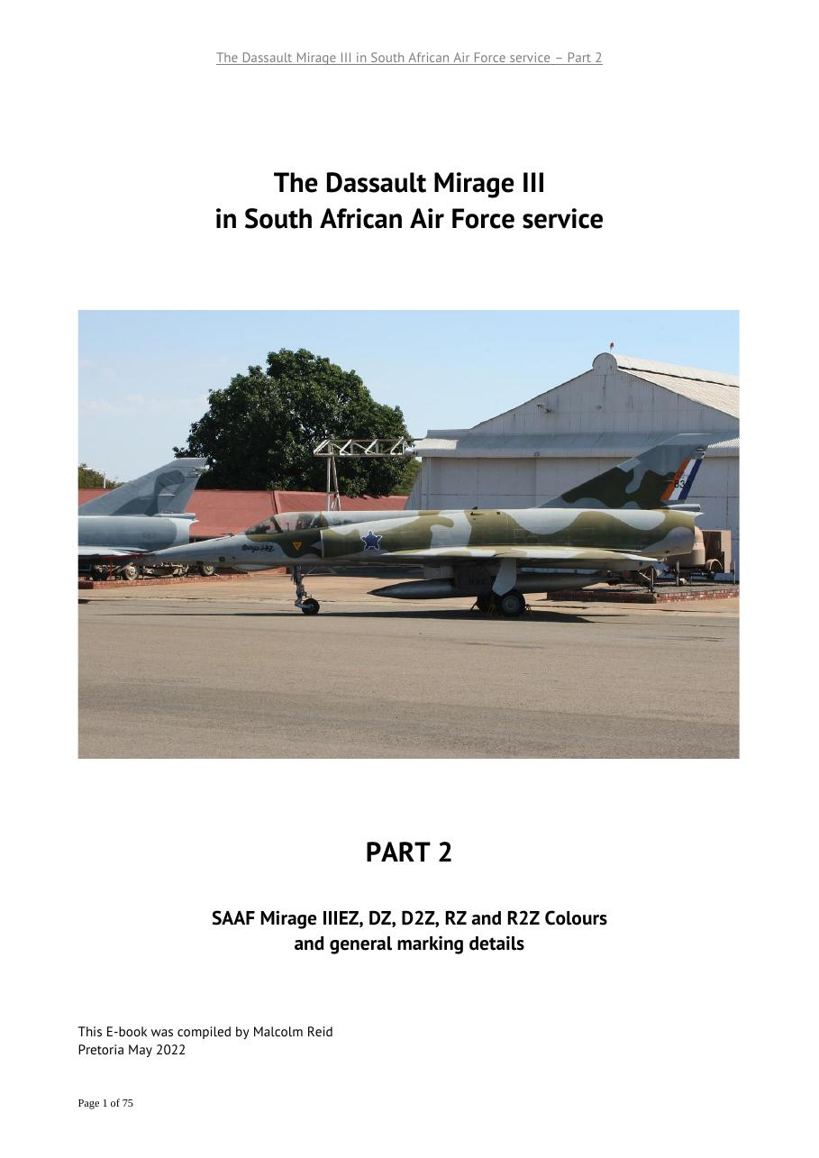 The Dassault Mirage III in South African Air Force Service — Part 2